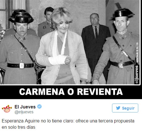 Los mejores memes de la dimisión de Esperanza Aguirre