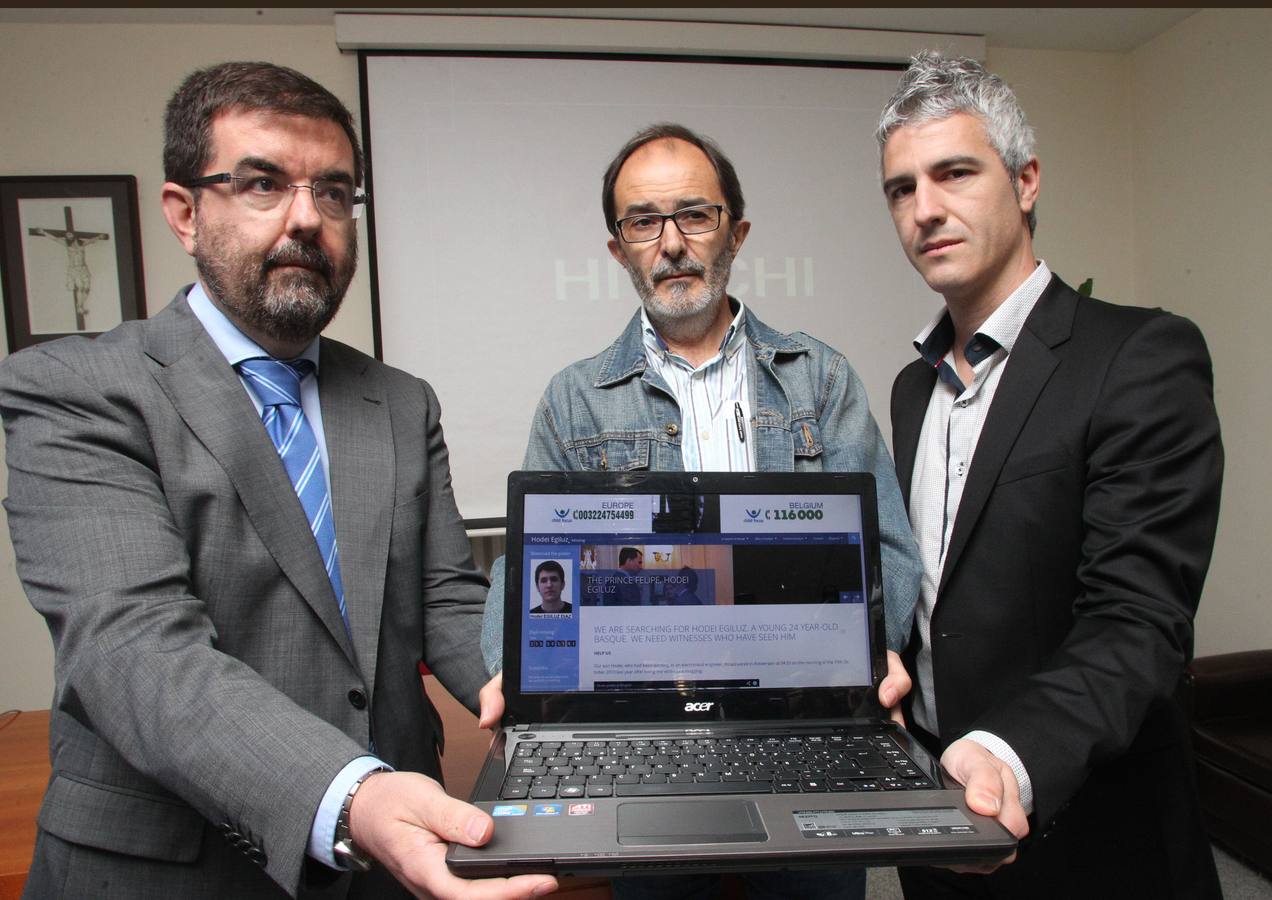 Junio de 2014. La Universidad de Deusto presenta la página web 'Hodei Egiluz Missing'.