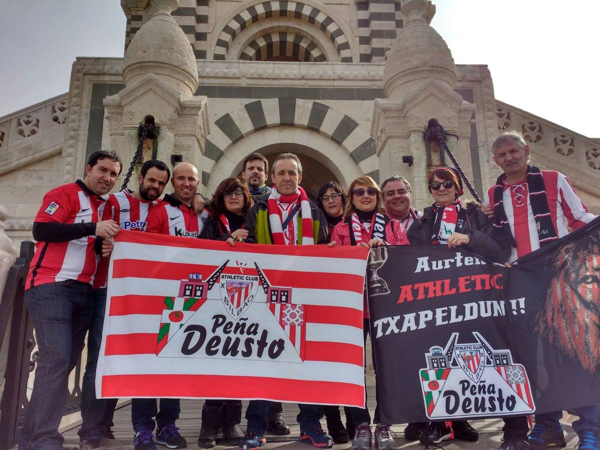 Los hinchas del Athletic toman el Puerto Viejo de Marsella