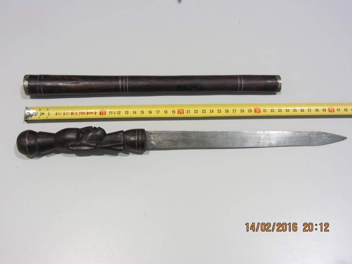 Bastón estoque, procedente de Tanzania.