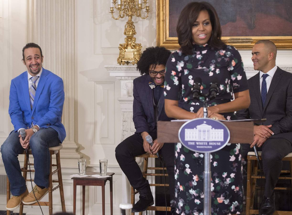 Michelle Obama habla en la Casa Blanca sobre la importancia del teatro