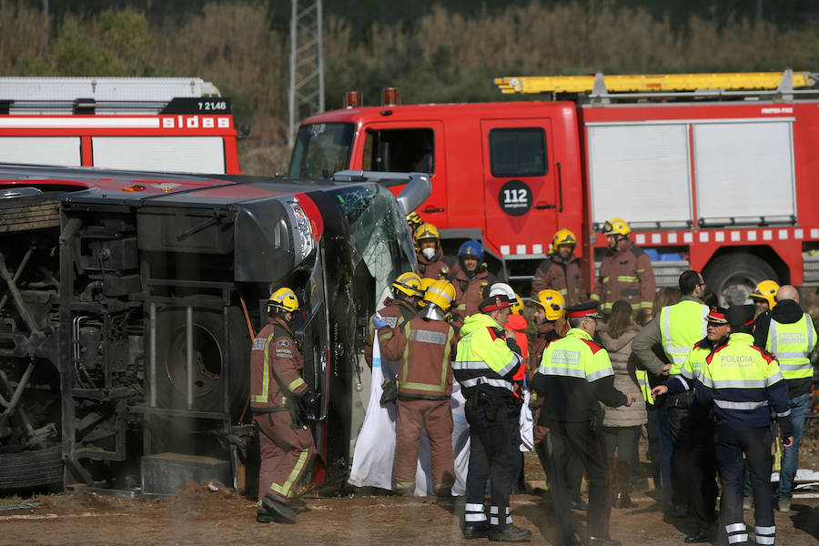 Accidente de autobús en Tarragona