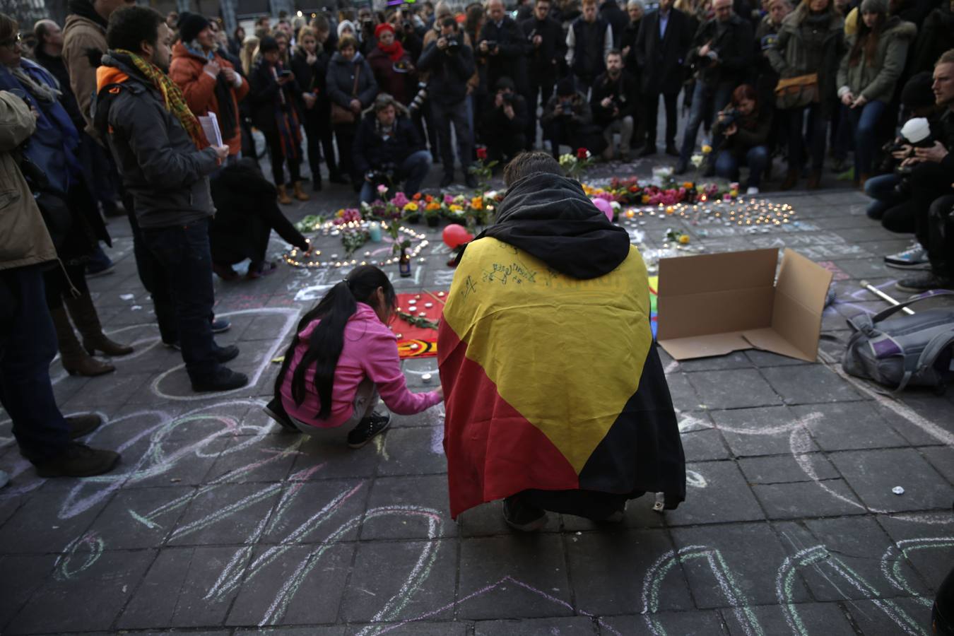 Actos en Bruselas en repulsa por los atentados