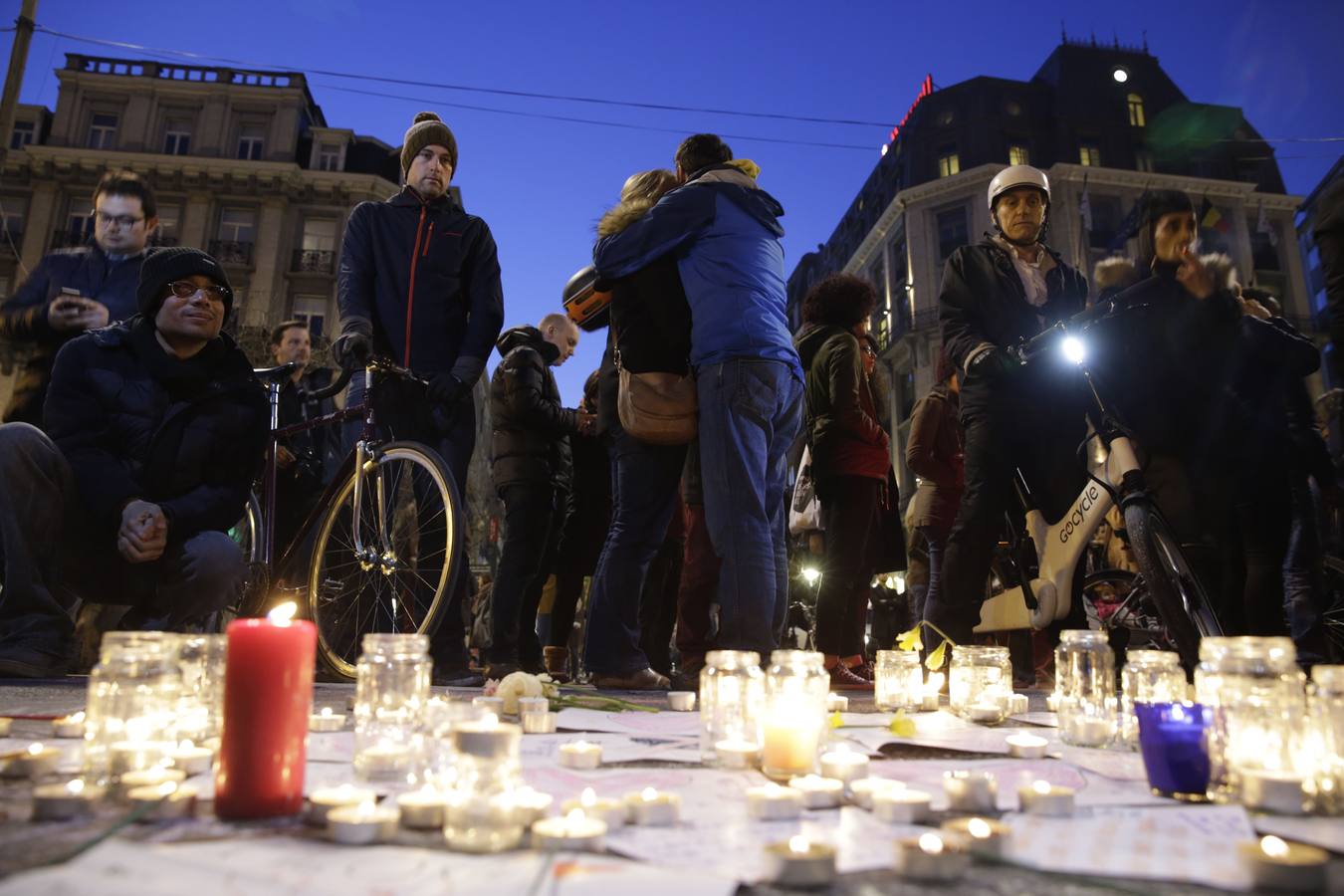 Actos en Bruselas en repulsa por los atentados