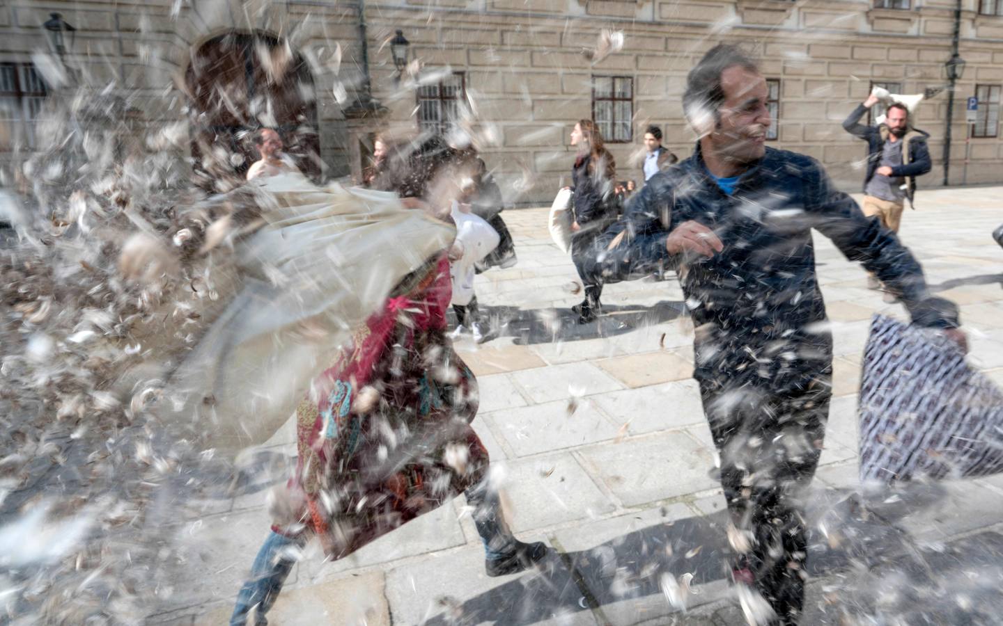 Guerra de almohadas a escala mundial