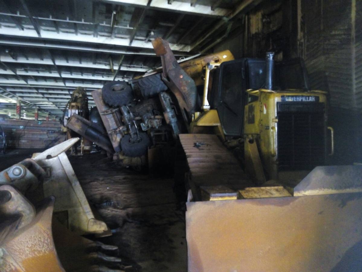 Primeras imágenes del interior del carguero &#039;Modern Express&#039;