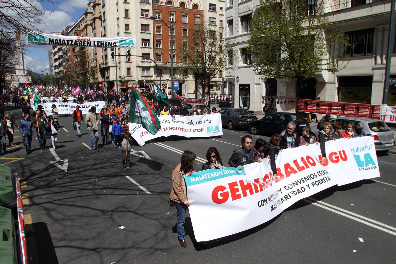 Los sindicatos vascos salen a la calle el 1 de mayo