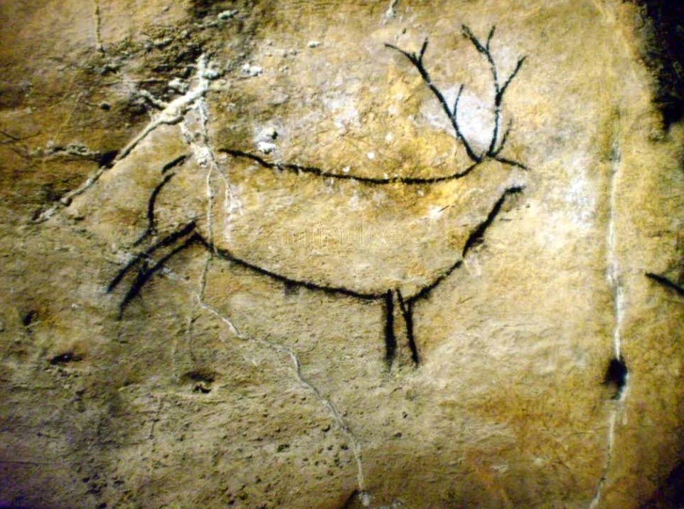 Arte rupestre en la Cueva del Castillo (Puente Viesgo)