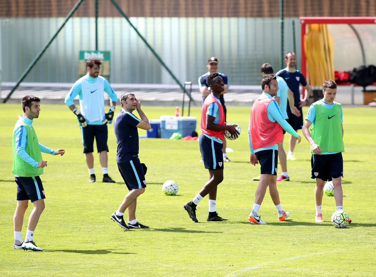 Entrenamiento del Athletic de esta mañana