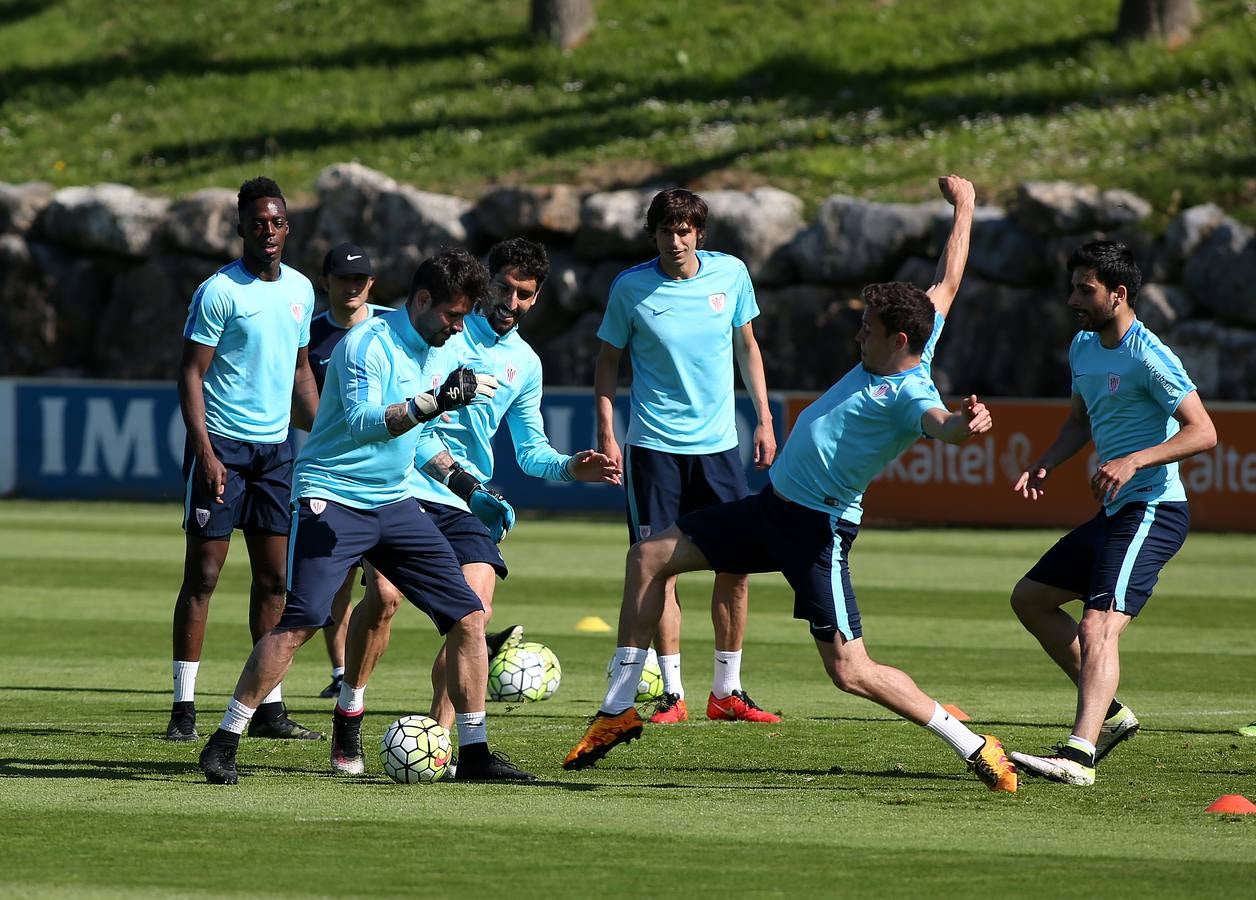 Entrenamiento del Athletic de esta mañana