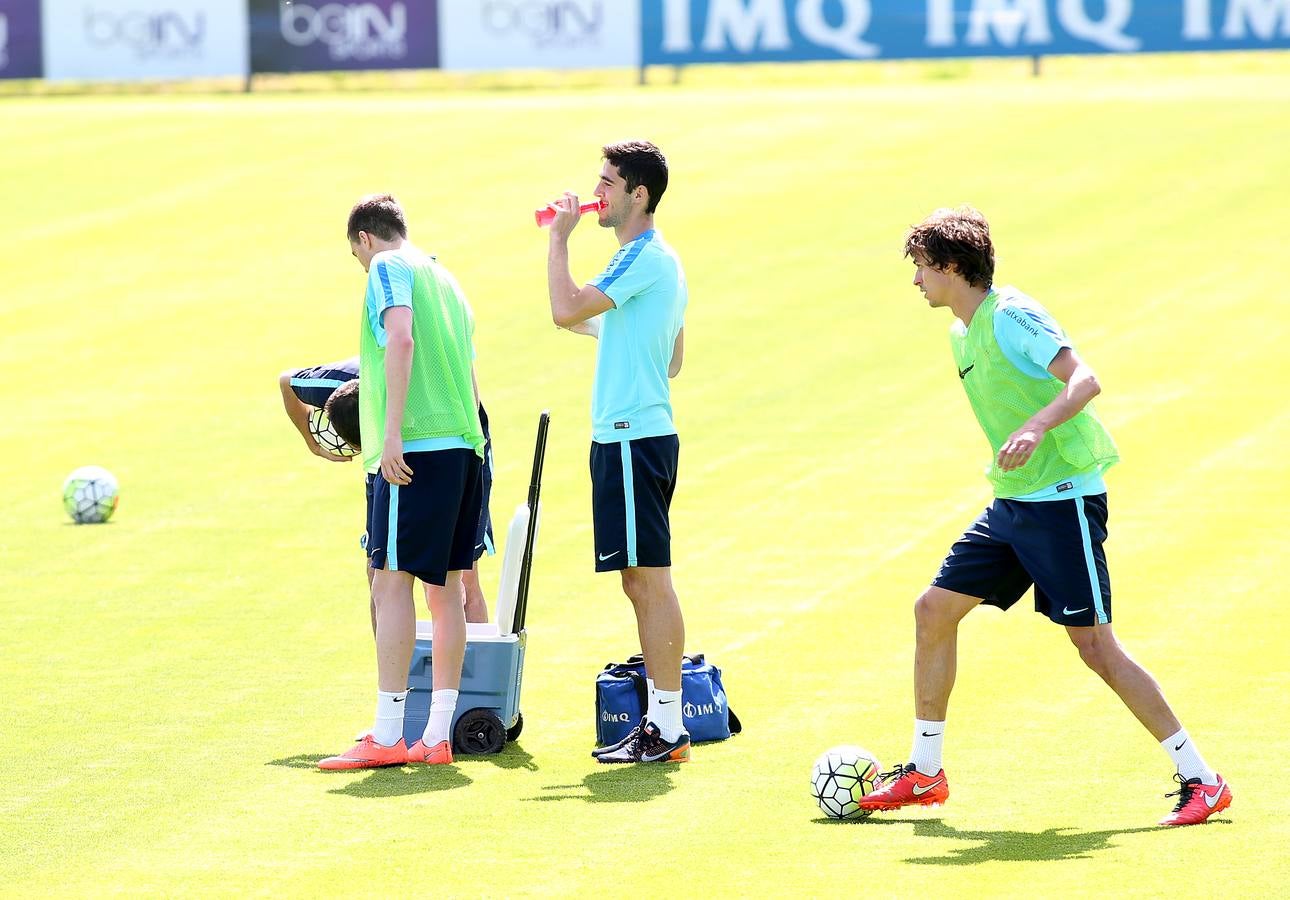 Entrenamiento del Athletic de esta mañana