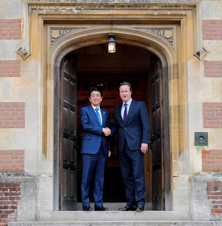 Visita del primer ministro japonés, Shinzo Abe, al Reino Unido