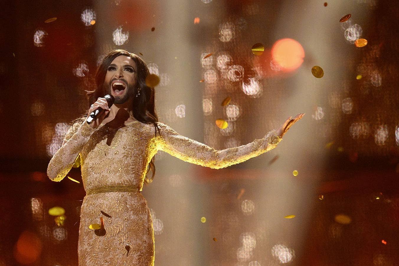 Conchita Wurst, cantante que representaba a Austria, fue la sensación y la ganadora del certamen de 2014.