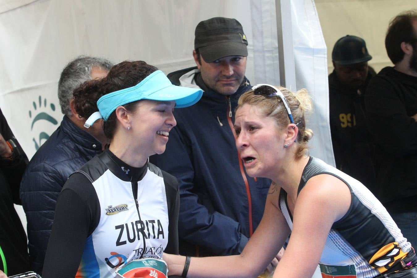 La línea de meta del Maratón Martín Fiz