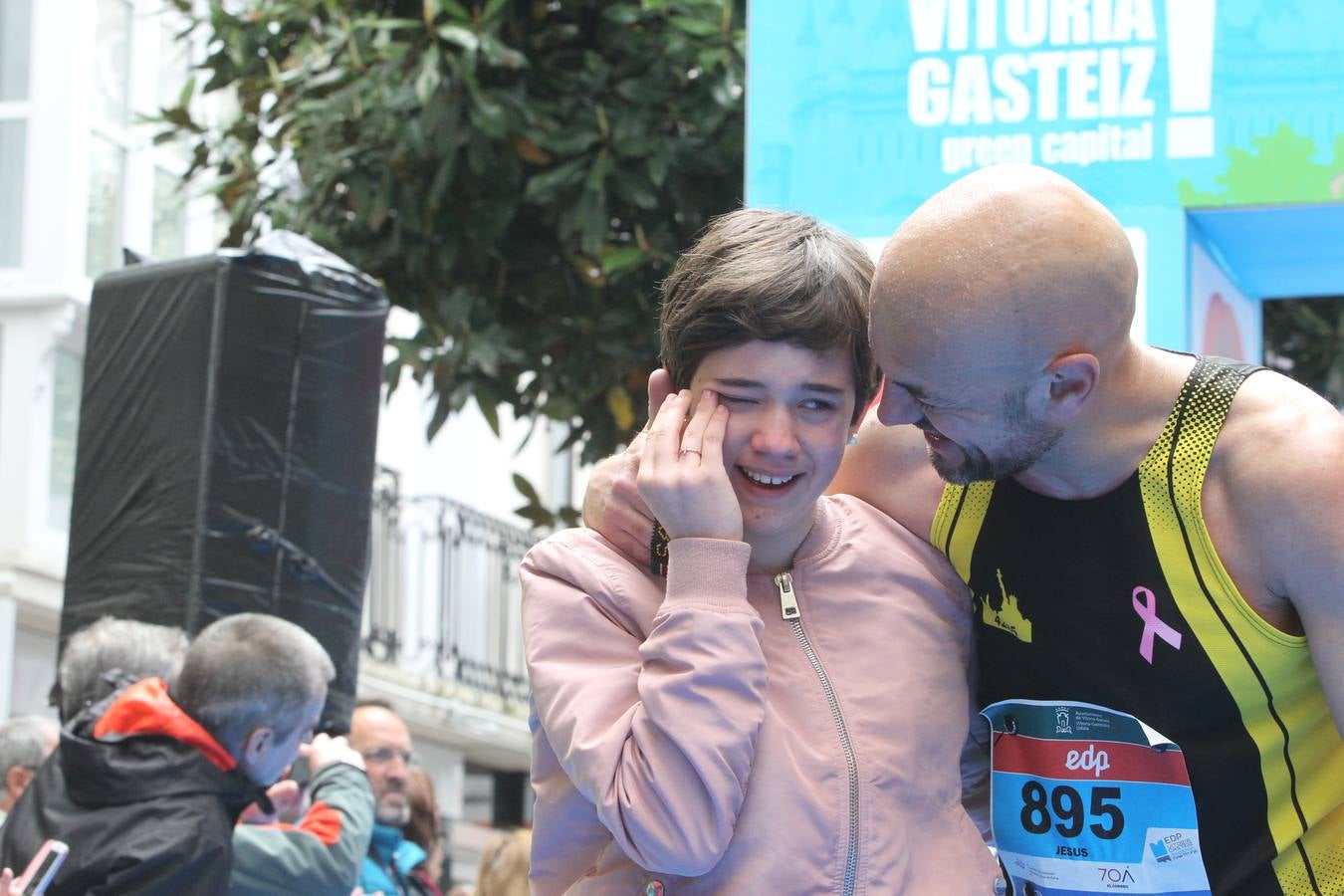 La línea de meta del Maratón Martín Fiz