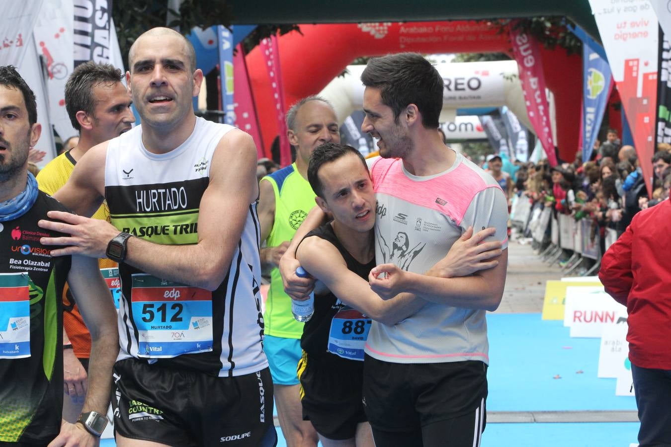 La línea de meta del Maratón Martín Fiz