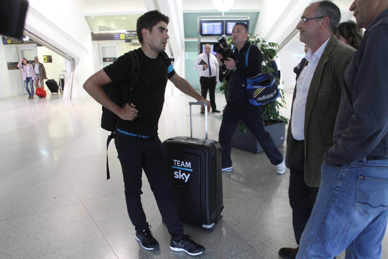 Mikel Landa, en casa