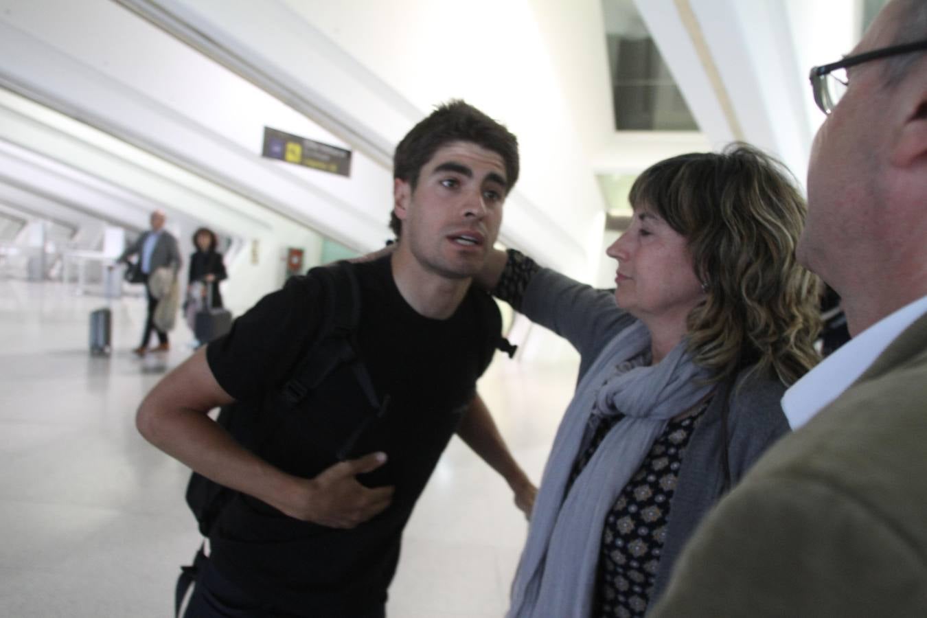 Mikel Landa, en casa