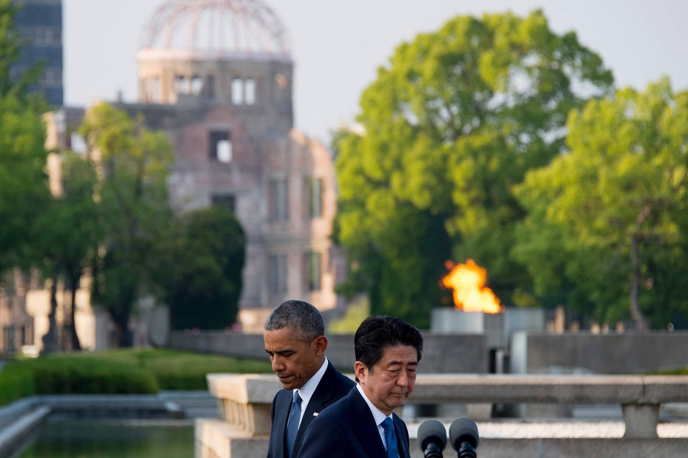 Obama llega a Hiroshima para una histórica visita