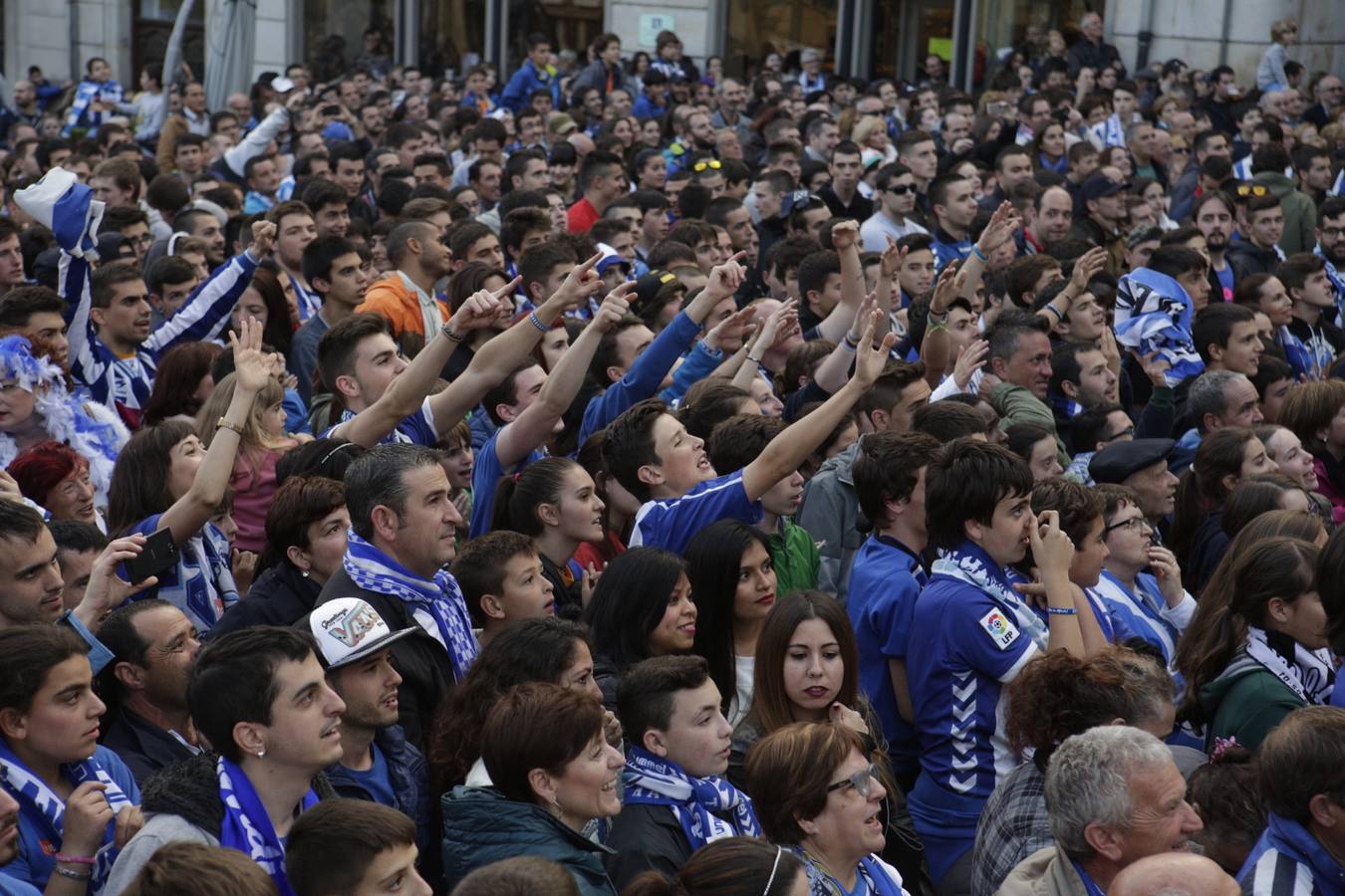 Vitoria celebra el ascenso del Alavés