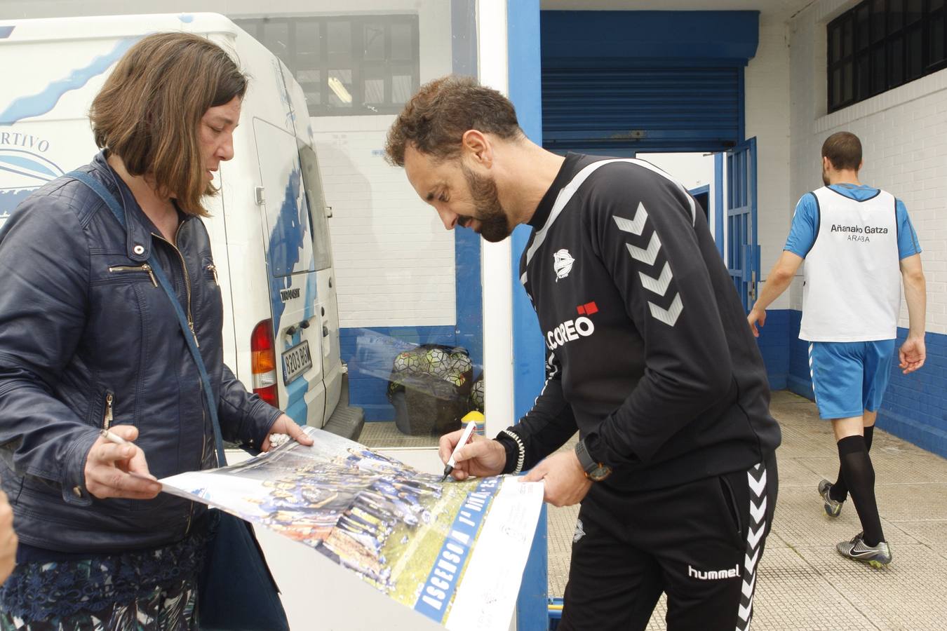 Entrenamiento del Alavés en Ibaia tras el ascenso