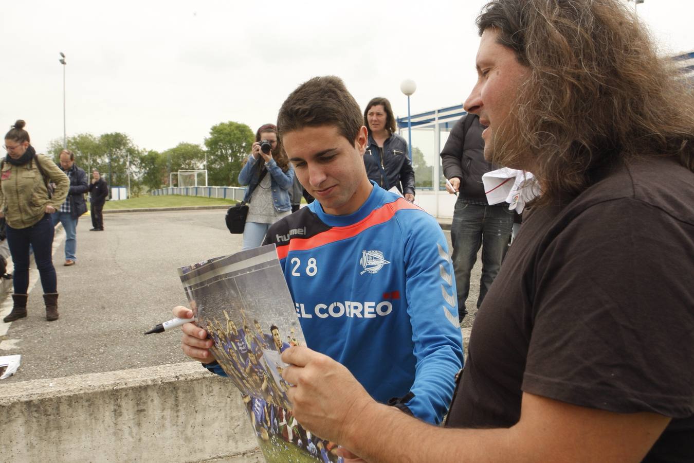 Entrenamiento del Alavés en Ibaia tras el ascenso