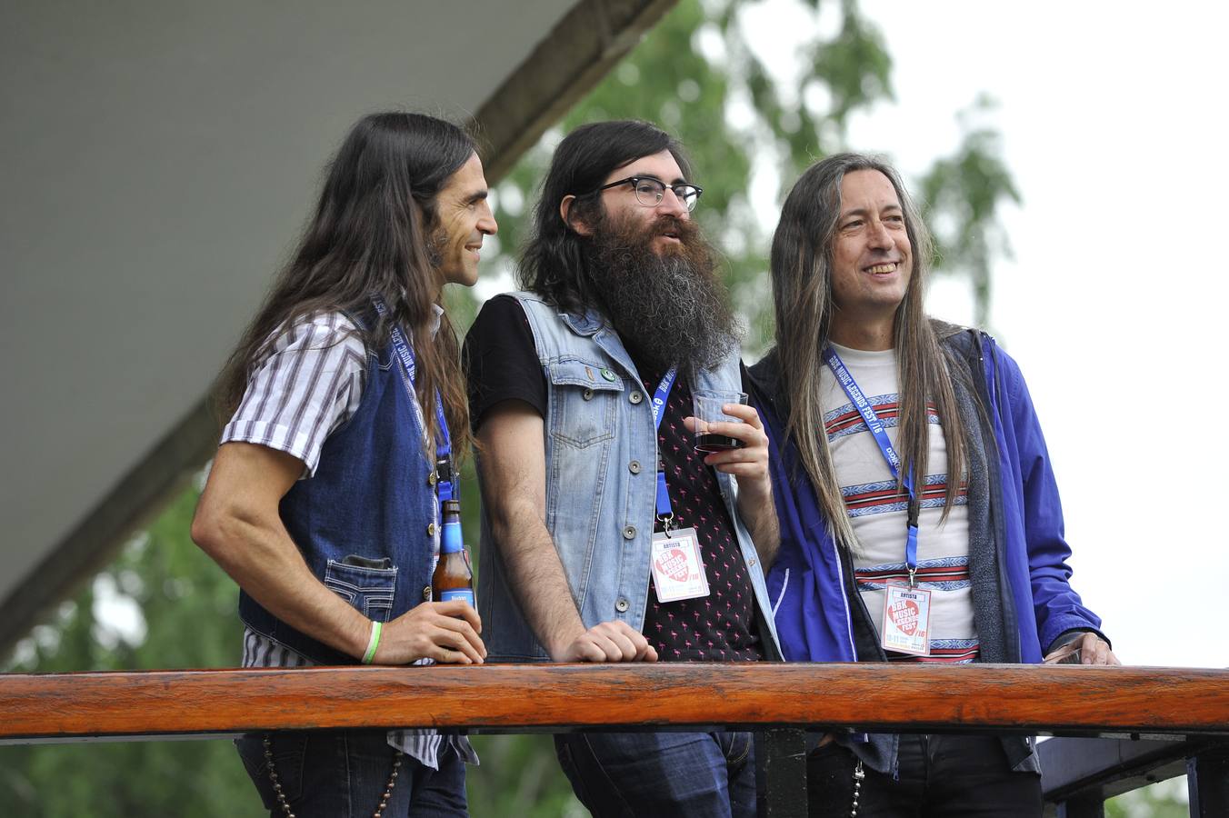 Los Corizonas en el concierto de David Lindley. 