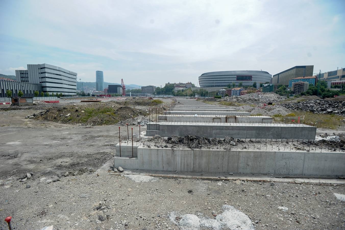 Así continúan las obras del Canal de Deusto