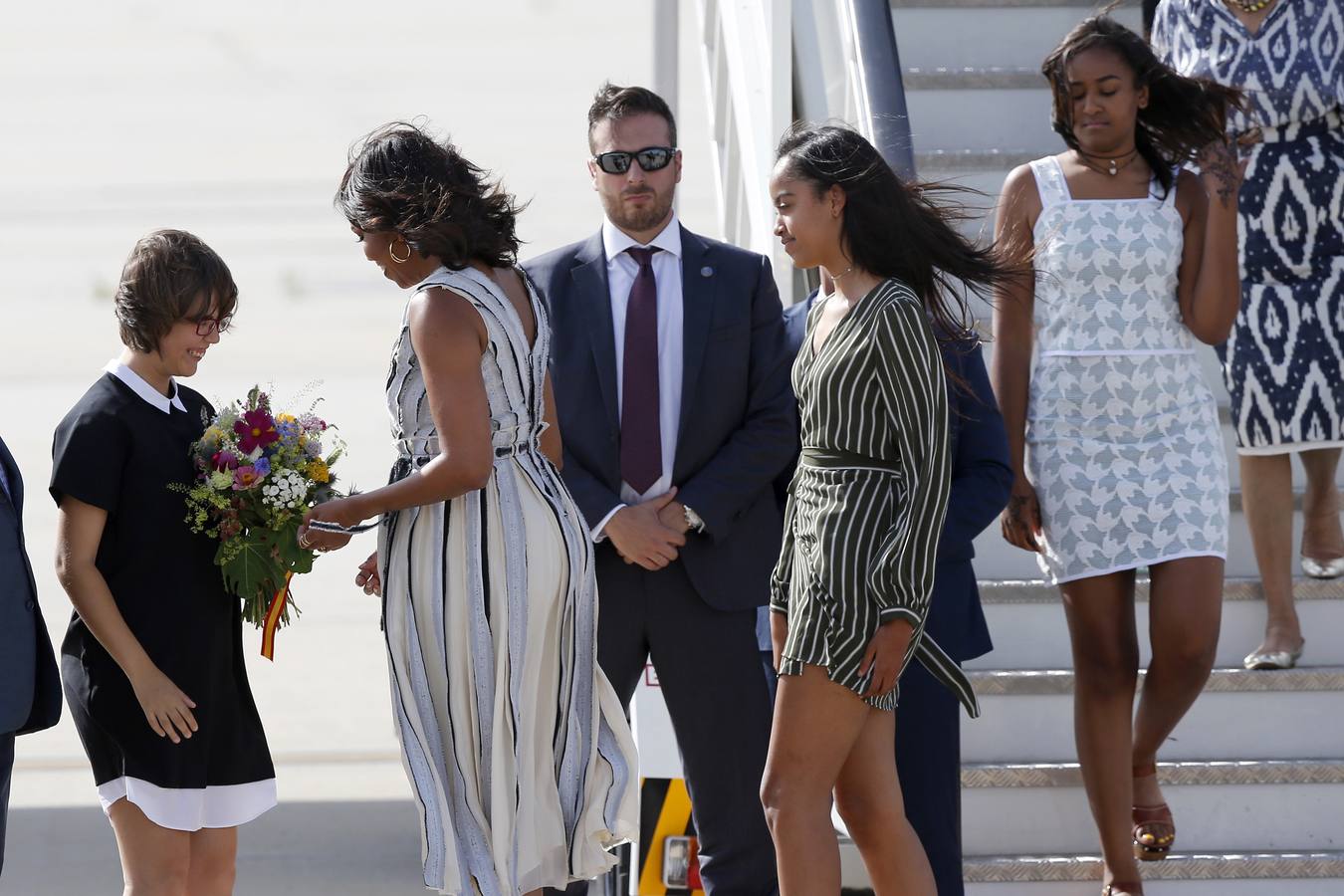 Michelle Obama aterriza en España