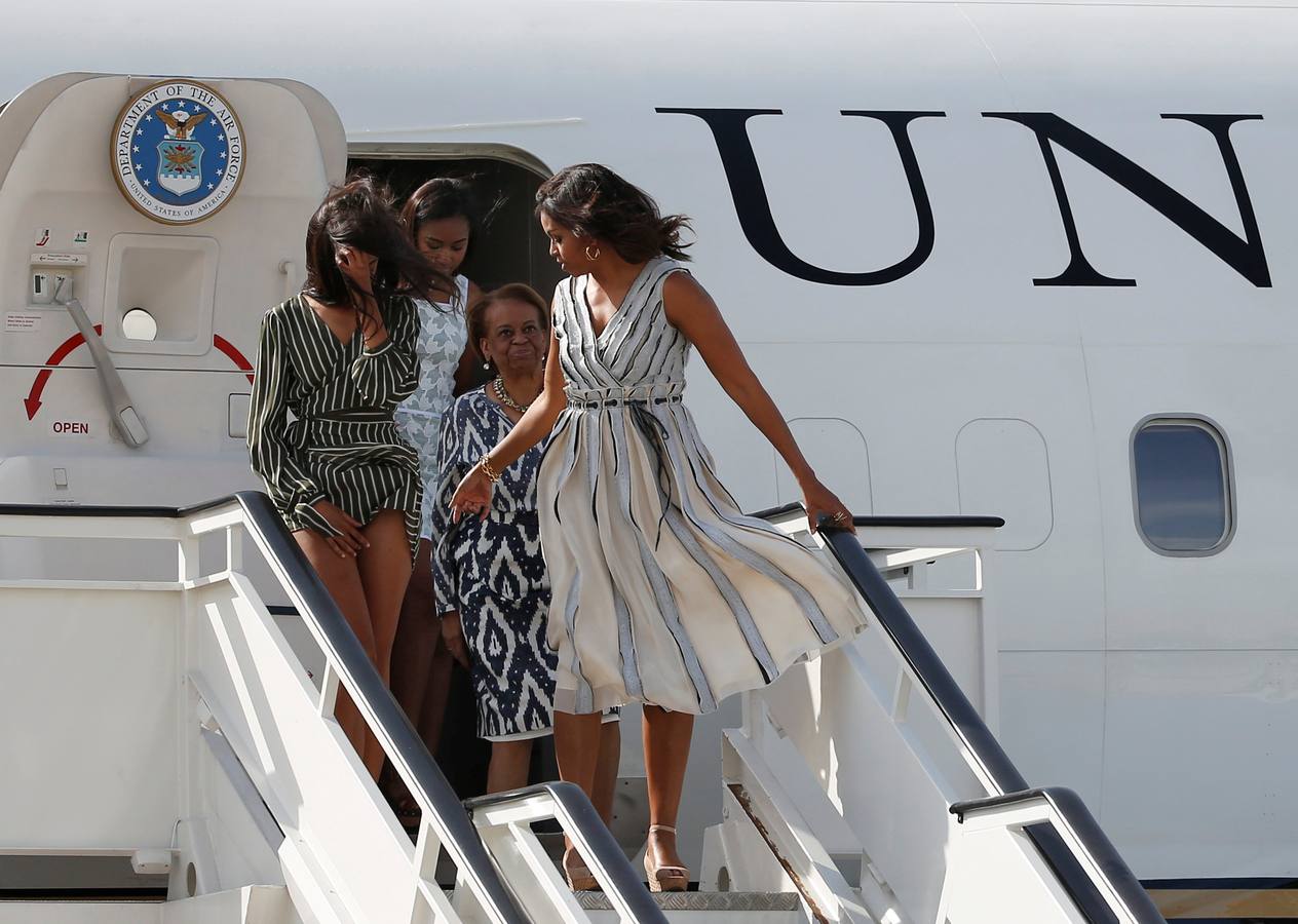 Michelle Obama aterriza en España