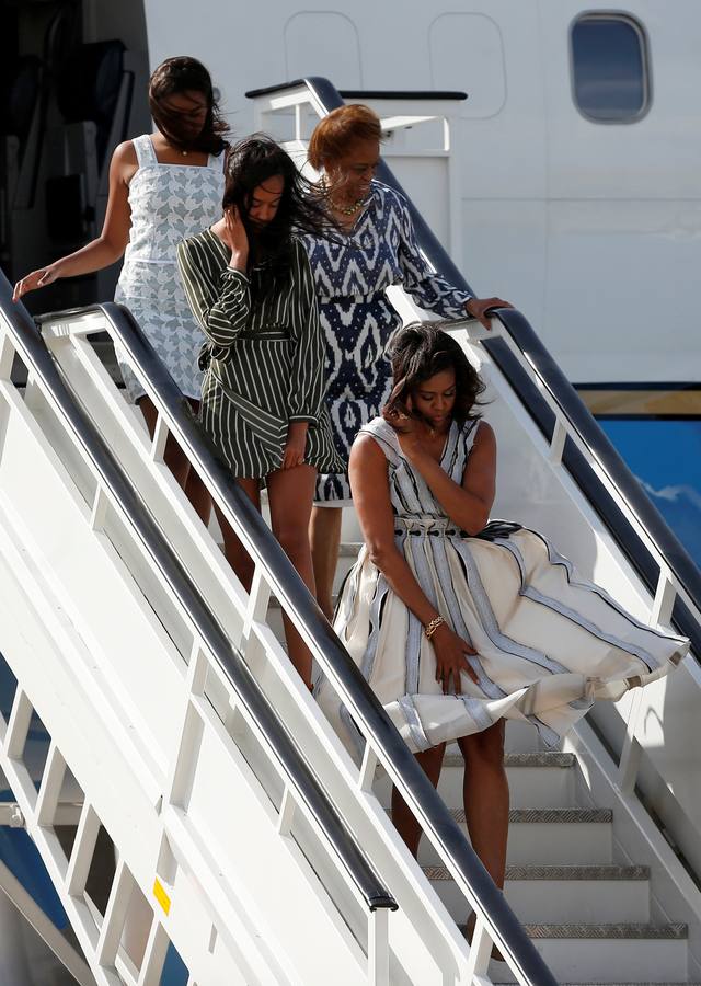 Michelle Obama aterriza en España