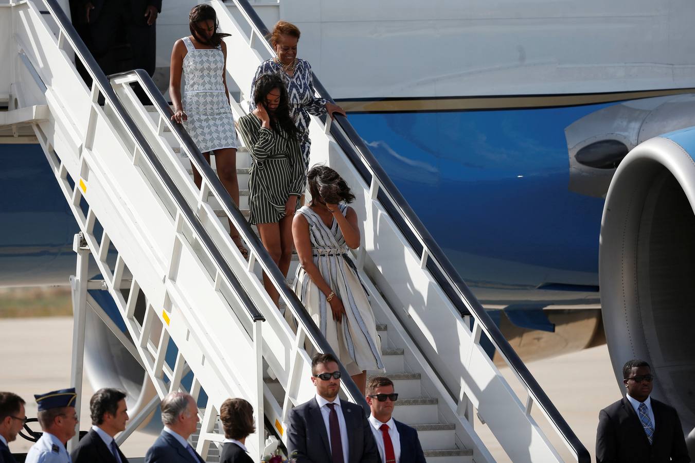 Michelle Obama aterriza en España