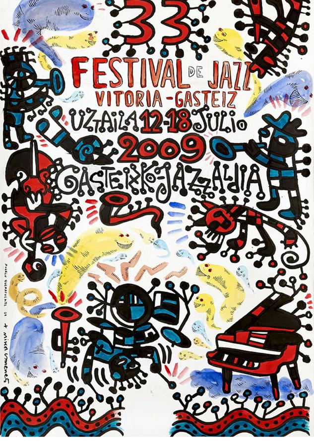 40 años de carteles del Jazz en VItoria