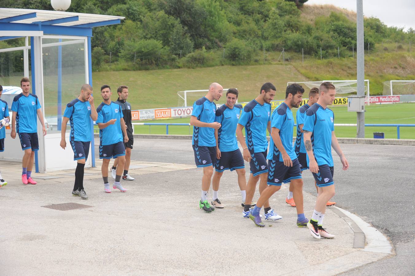 Primer entrenamiento del Alavés esta temporada