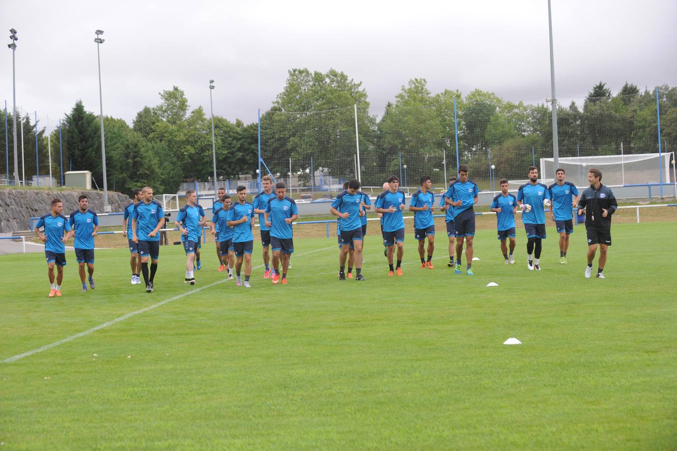 Primer entrenamiento del Alavés esta temporada