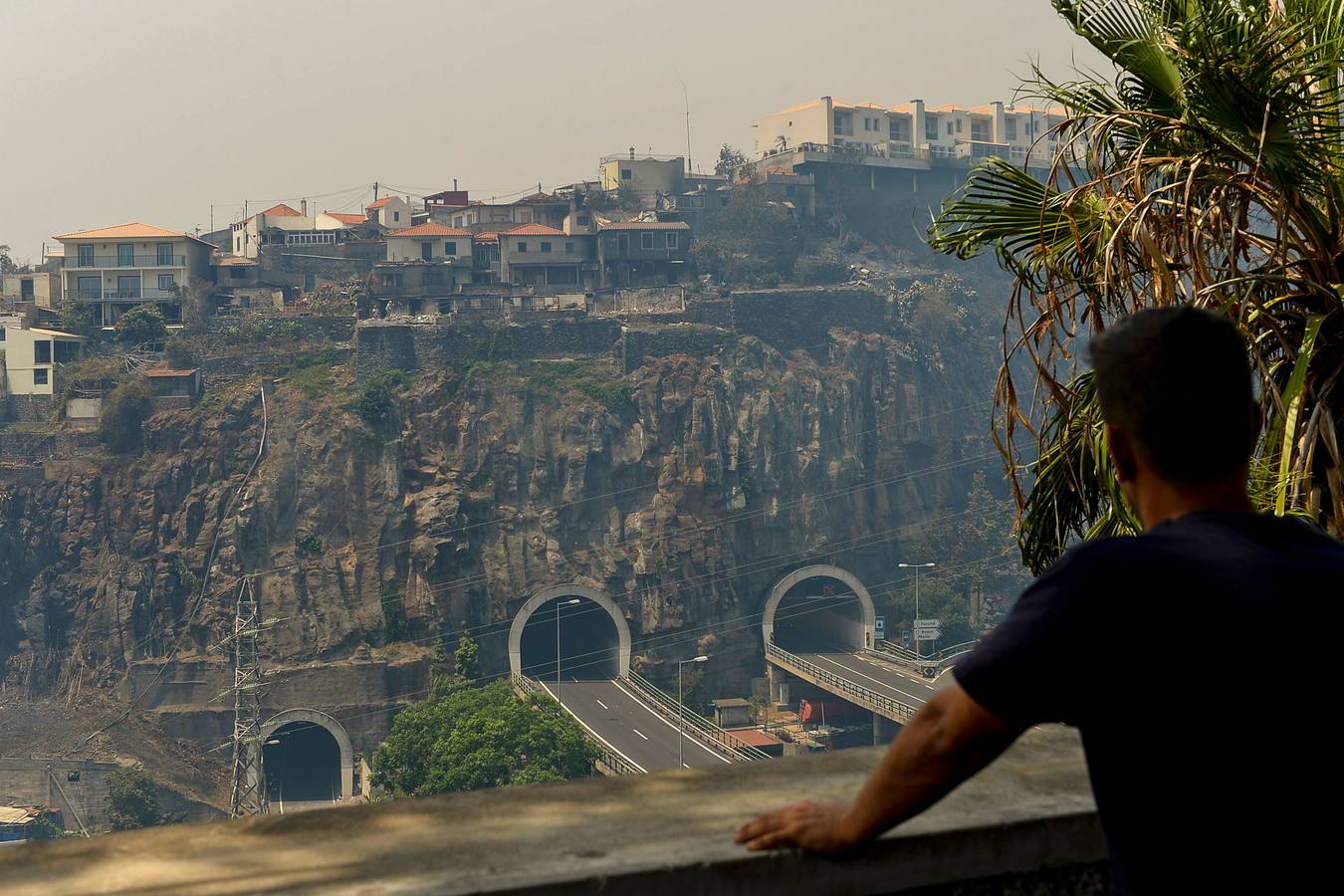 Las imágenes del incendio de Funchal
