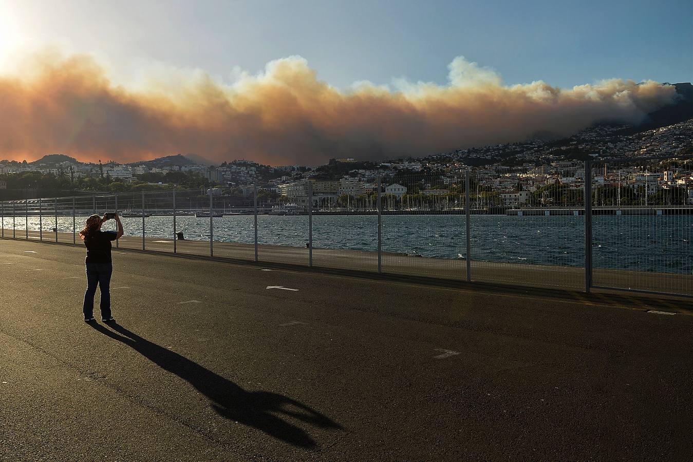 Las imágenes del incendio de Funchal