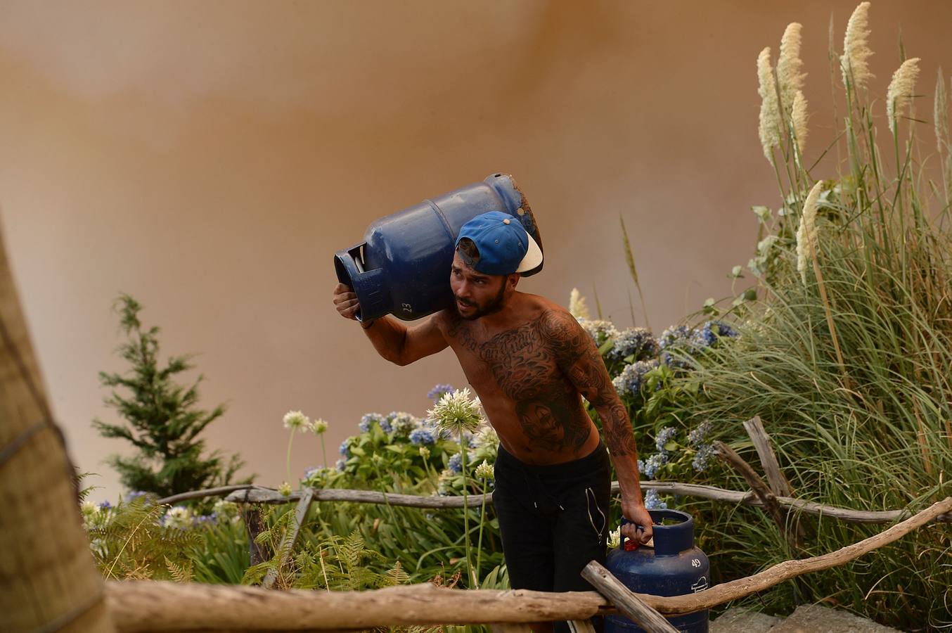 Las imágenes del incendio de Funchal