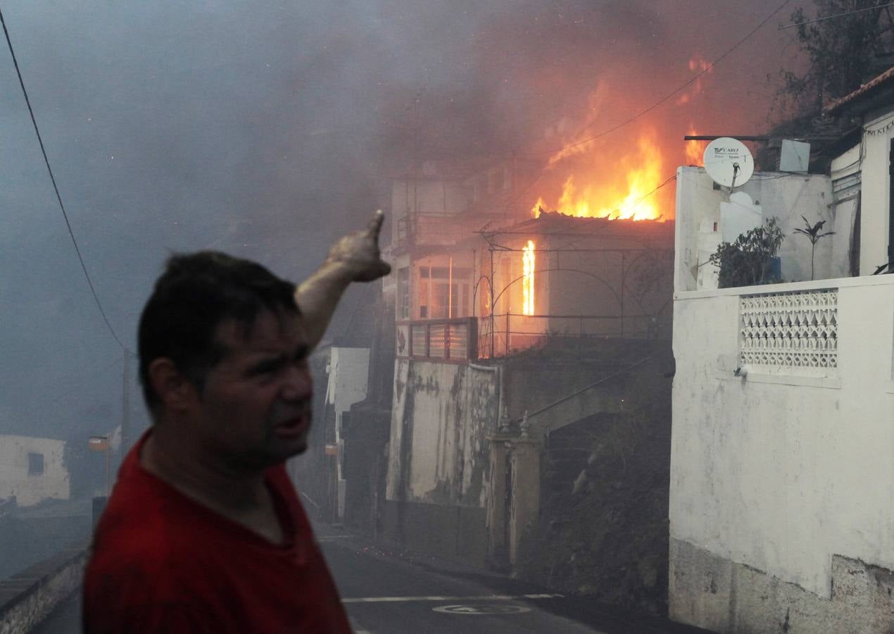 Las imágenes del incendio de Funchal