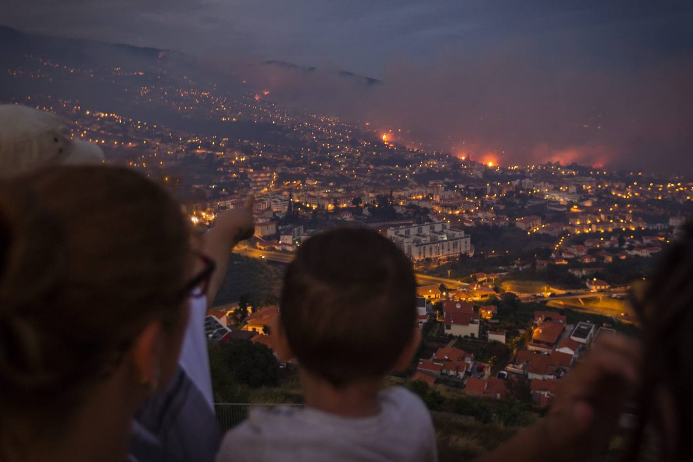 Las imágenes del incendio de Funchal