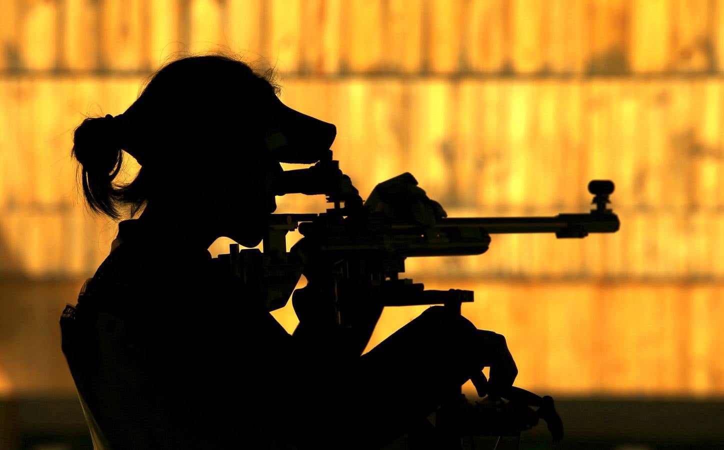 Jasmine Ser, de Singapur, compitiendo.