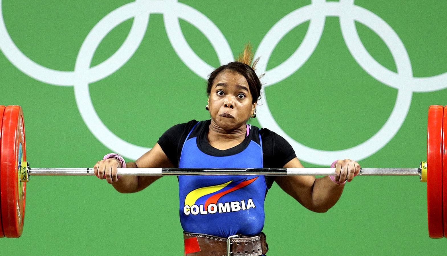 Esfuerzo titánico de Leidy Solis, de Colombia.