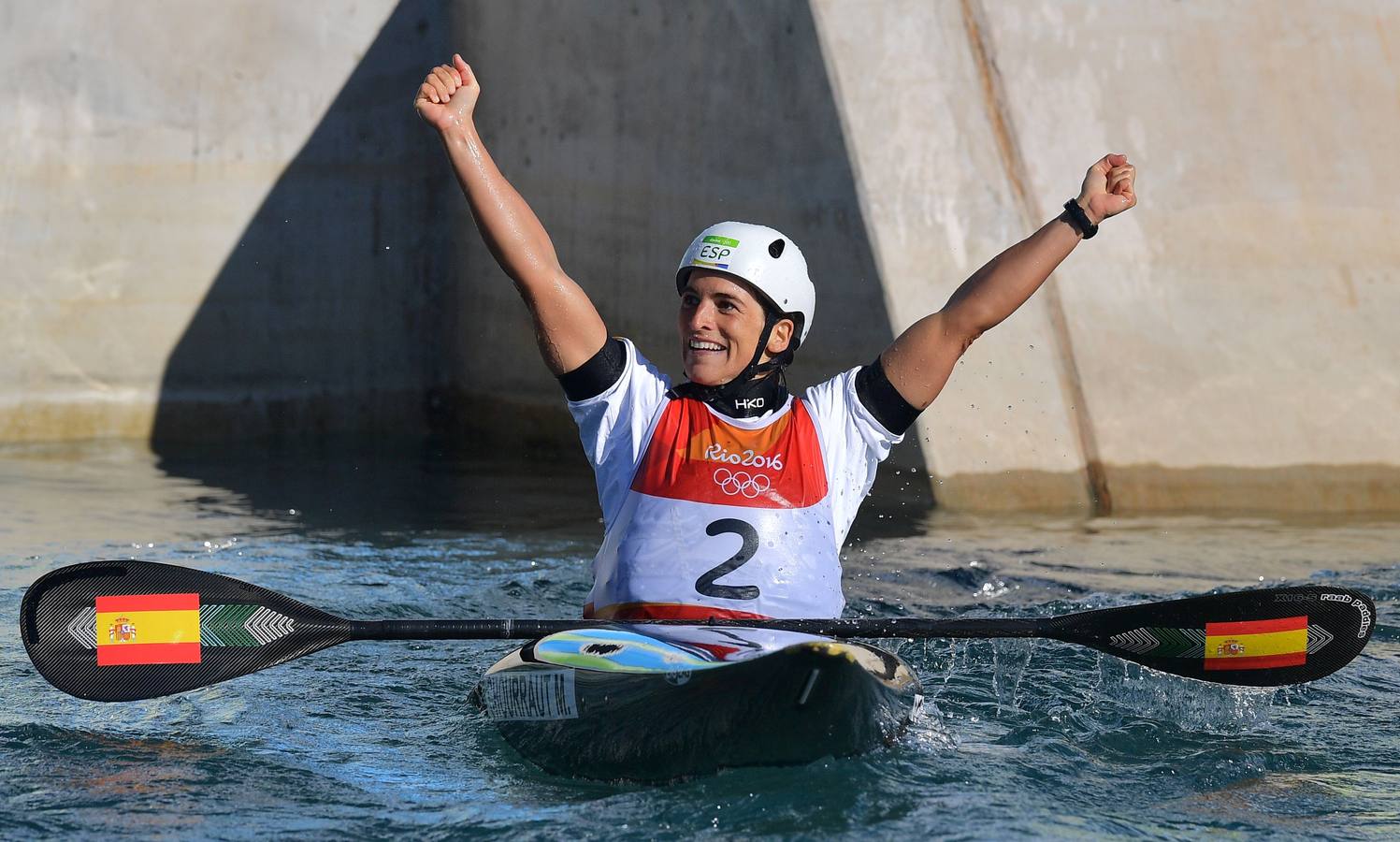 Maialen Chourraut, la viva imagen de la felicidad.