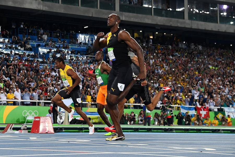 El irrepetible Usain Bolt gana su tercer oro en 100 metros