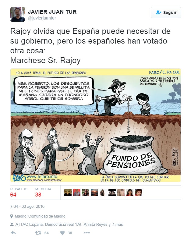 Los memes del discurso de Rajoy inundan Twitter