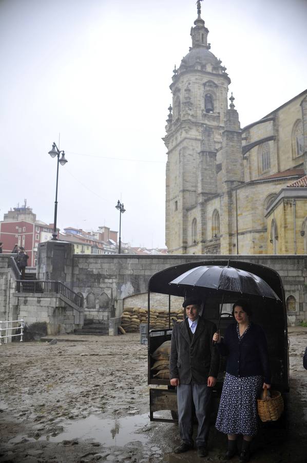 Rodaje de 'Gernika' en Atxuri. 