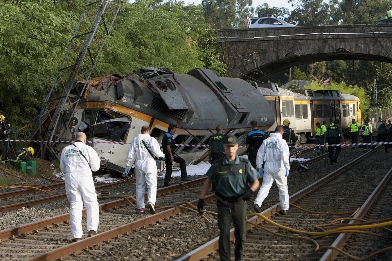 Accidente ferroviario en Galicia