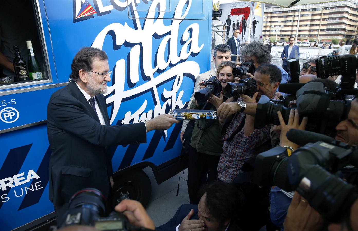 Rajoy levanta pasiones en San Sebastián