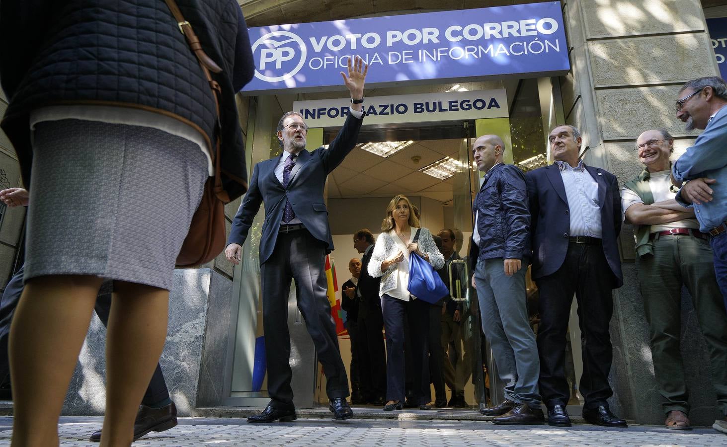 Rajoy levanta pasiones en San Sebastián