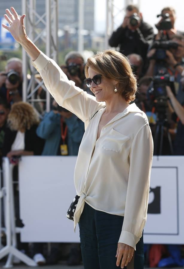Sigourney Weaver, radiante en San Sebastián